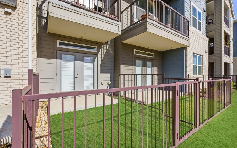 yard with gate and patio
